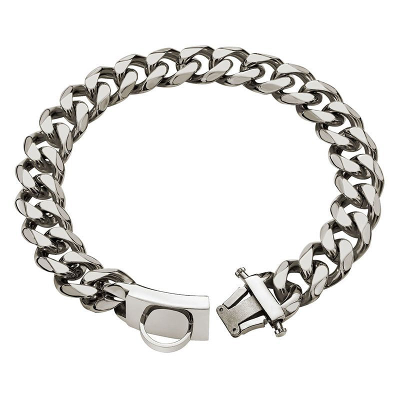 Stainless Steel Dog Leash and Collar for Medium/Large Dogs